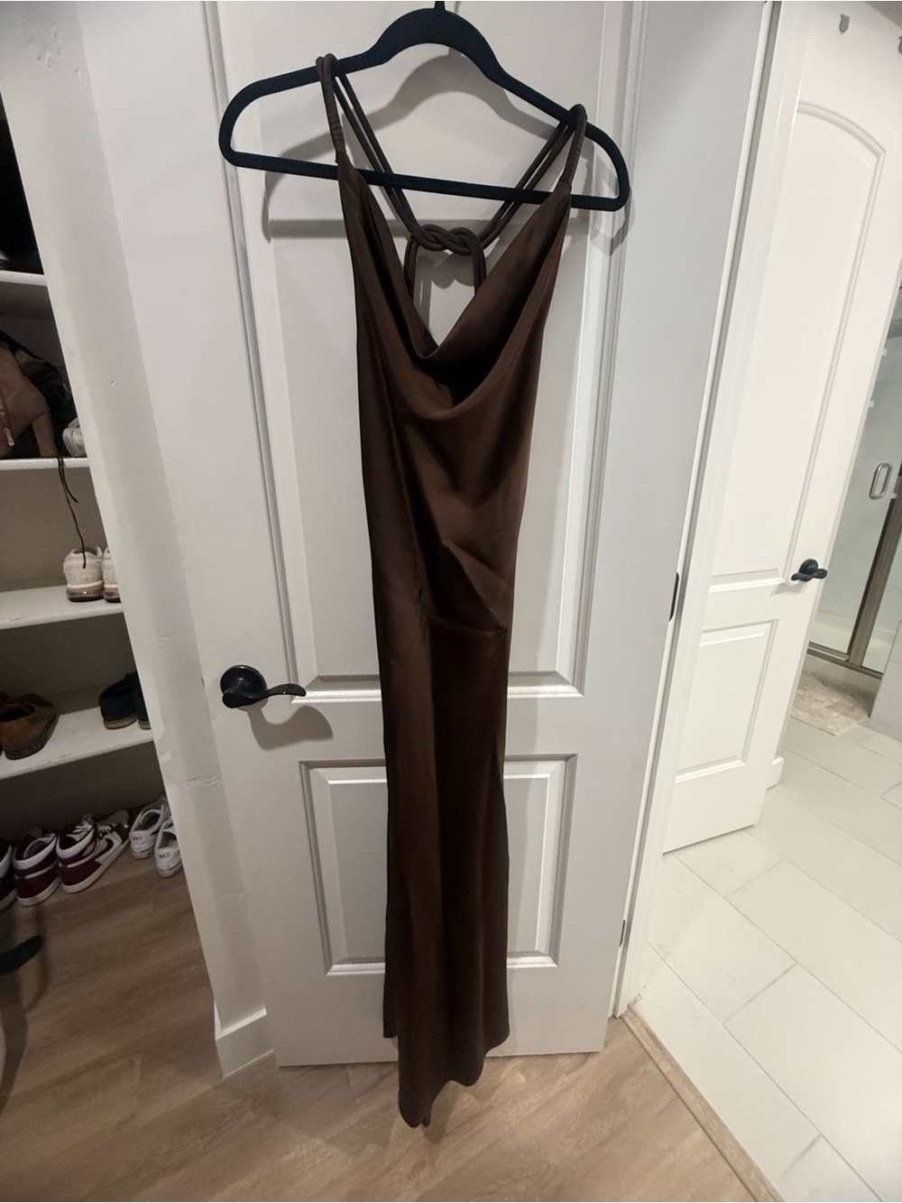 Elise Satin Cowl Maxi Dress by Dress Forum - Picture 4 of 4